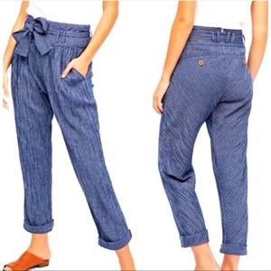 Free people rumors yarn dyed high wide slim leg